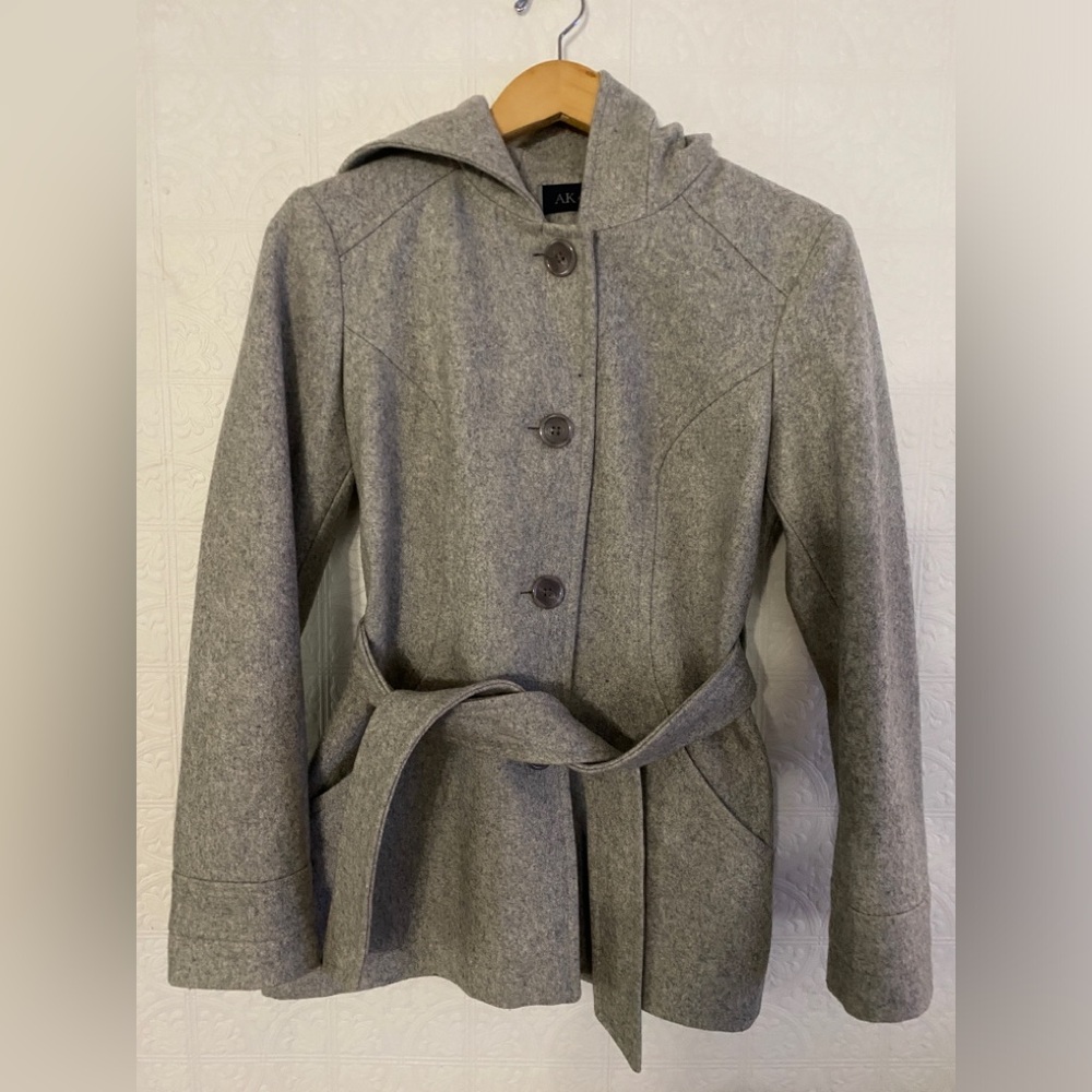 AK Anne Klein | Wool Pea Coat | Small
